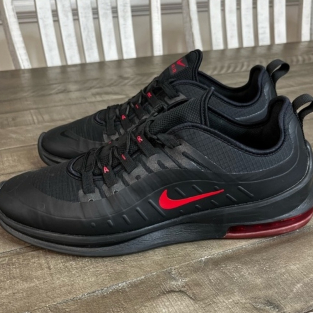 Nike Air Black and Red Athletic Shoes